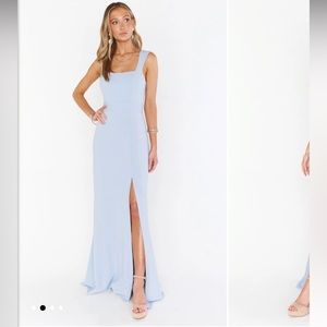 Show me your mumu bridesmaid dress in light blue